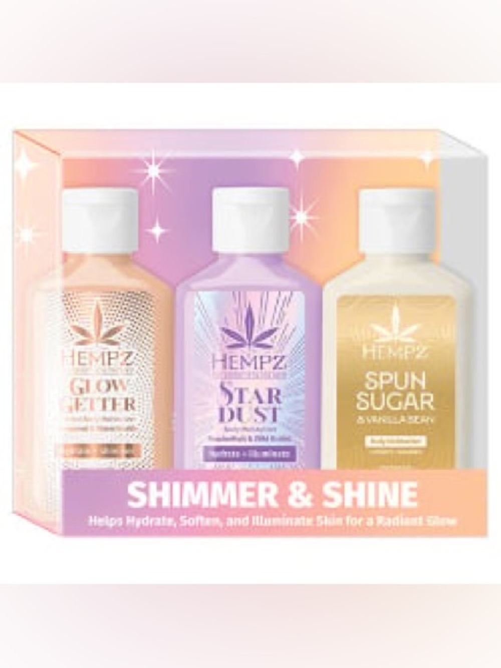 Hempz Shimmer & Shine Mini Body Moisturizer Kit